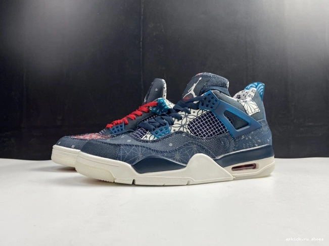 Rep Jordan SE Sashiko CW0898-400 Air 4 Retro 0824